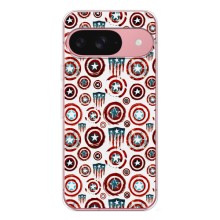 Чохол с Щітом Капітана Америки на Google Pixel 9A – Марвел щити