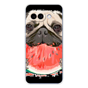 Чохол (ТПУ) Милі песики для Google Pixel 9A – Смішний Мопс