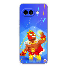 Чехол (ТПУ) с героями Бравл Старс на Google Pixel 9A – Эль Примо