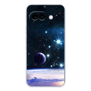 Чохол (ТПУ) з планетами на Google Pixel 9A – Космічний вид