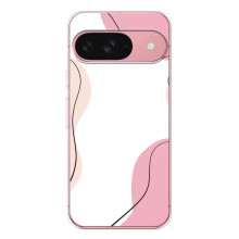 Чехол цветочный дизайн для Google Pixel 9A (Розовый фон)