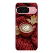 Чохол з унікальним дизайном 'Осінь з кавою' для Google Pixel 9A – Кава на ковдрі