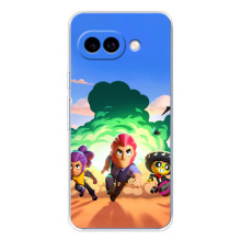 Силиконовый Чехол на Google Pixel 9A с картинкой Brawl Stars – Бравел Старс
