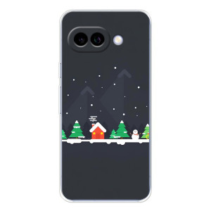 Силиконовый бампер на рождество для Google Pixel 9A – Город зимний