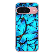 Силиконовый бампер с картинкой животных для Google Pixel 9A (Крылья бабочек)