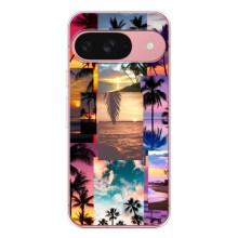 Силиконовый чехол с КАРТИНКАМИ лето для Google Pixel 9A (AlphaPrint) (Летний отпуск)