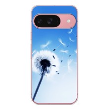 Силіконовий Чохол з кульбабками на Google Pixel 9A – Кульбабка на блакитному