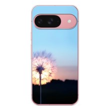 Силіконовий Чохол з кульбабками на Google Pixel 9A – Захід з кульбабкою