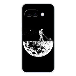 Силиконовый Чехол с принтом "Космонавты" на Google Pixel 9A – Космонавт