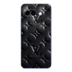 Текстурный Чехол Louis Vuitton для Пиксель 9А – Черный ЛВ