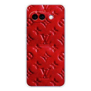 Текстурный Чехол Louis Vuitton для Пиксель 9А – Красный ЛВ