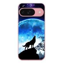 Защитные чехлы для Пиксель 9А (AlphaPrint) (ХИТ продаж) ВОЛК (Волк на луну)