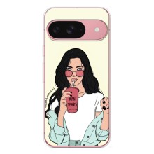 Силіконовый Чохол на Google Pixel 9A з картинкой Модных девушек (З напоєм)