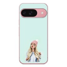 Силіконовый Чохол на Google Pixel 9A з картинкой Модных девушек (В шапці)