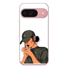 Силіконовый Чохол на Google Pixel 9A з картинкой Модных девушек (У зеленому)