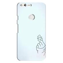 Чохол (Знак сердечка) для Google Pixel XL – Сердечко на блакитному