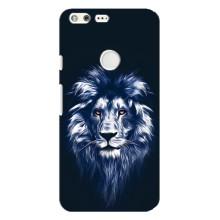 Чехол с картинкой на Google Pixel XL – Лев - синий