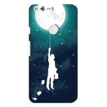 Чохол (ТПУ) з планетами на Google Pixel XL – To The moon