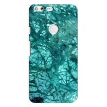 Мраморный чехол на Google Pixel XL (VPrint) (Зеленый мрамор)