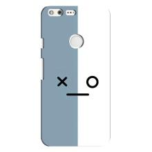 Чохли (ТПУ) (смішні стікери) для Google Pixel XL – Сіро-білий