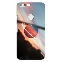 Чехол (ТПУ) с планетами на Google Pixel – Сатурн