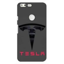 Силиконовый бампер с картинкой машины на Google Pixel – Logo TESLA
