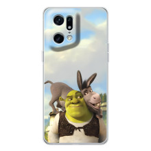 Чохол з мультфільмом Шрек на HMD Fuse – Шрек і осел