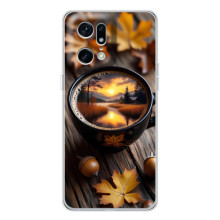 Чехол с уникальным дизайном «Осень с кофе» для HMD Fuse – Тёмный кофе