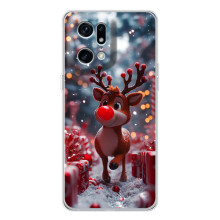 Яркий чехол для HMD Fuse с Зимними Оленятами – Олень среди подарков