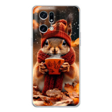 Печатный чехол «Зверята с кофе» для HMD Fuse – Белка с кофе