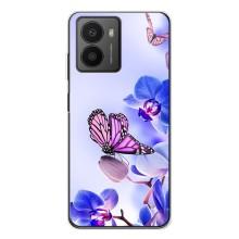 Чехлы с Цветами для HMD Fusion (VPrint) (Бабочка на цветочке)