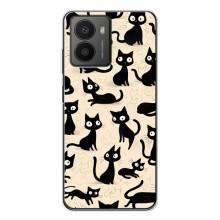 Чехол с рисунком кот на HMD Fusion (Черные коты)