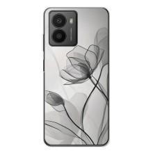 Чехол с цветочным принтом на Ф'южин (Черные цветы)