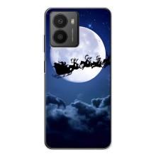 Новогодние Чехлы для Ф'южин (VPrint) (Санта - луна)