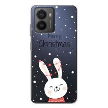 Зимние Чехлы для Ф'южин - прозрачный фон (Рождественский заяц)