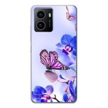 Чохли з квітами для HMD Pulse Plus (VPrint) (Метелик на квітах)