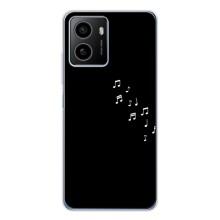 Чехол с картинками на черном фоне для HMD Pulse Plus – Ноты
