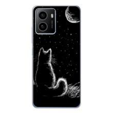 Чохол з принтом для HMD Pulse Plus (AlphaPrint) Модні коти (Котик і місяць)