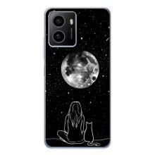 Чохол з малюнком кіт на HMD Pulse Plus – Дівчина з котом