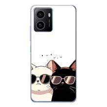 Чохол з малюнком кіт на HMD Pulse Plus – Коти в окулярах