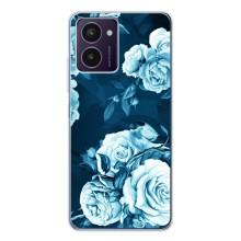 Чехлы (ART) Цветы на HMD Pulse Pro (VPrint) (Голубые Бутоны)