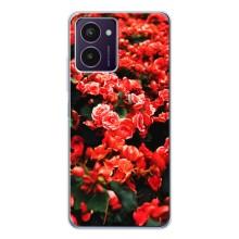Чехлы с Цветами для HMD Pulse Pro (VPrint) (Цветы красные)