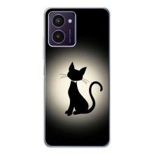 Чехол с принтом для HMD Pulse Pro (AlphaPrint) Модные коты (Силуэт котика)