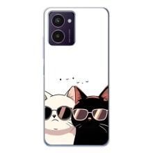 Чехол с рисунком кот на HMD Pulse Pro – Коты в очках