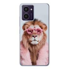 Чехол с принтом стильные животные для Пульс Про – Лев в очках