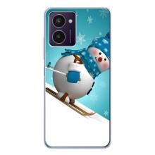 Новорічні Чохли для Пульс Про (VPrint) (Сніговик на лижах)