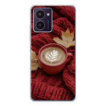 Чехол с уникальным дизайном «Осень с кофе» для HMD Pulse Pro – Кофе на пледе