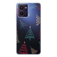 Зимні Чохли для Пульс Про - прозорий фон (Різдвяні ялинки)