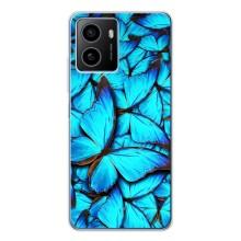 Чехол с принтом для Пульс - (Прикольные) (AlphaPrint) (Синие бабочки)
