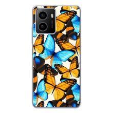 Чехол с принтом для Пульс - (Прикольные) (AlphaPrint) (Яркие бабочки)